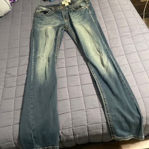 Bootcut Dark Wash Rustic Blue Jeans